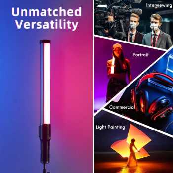 Gambar produk Tolifo Lampu LED RGB Studio Fill Light Stick 2700-10000K 4400mAh 60W - ST-60RGB