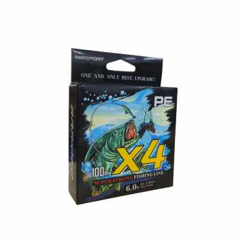 Gambar produk TaffSPORT Senar Pancing PE 4 Braided Strand Fishing Line 100M 6.0 - X4