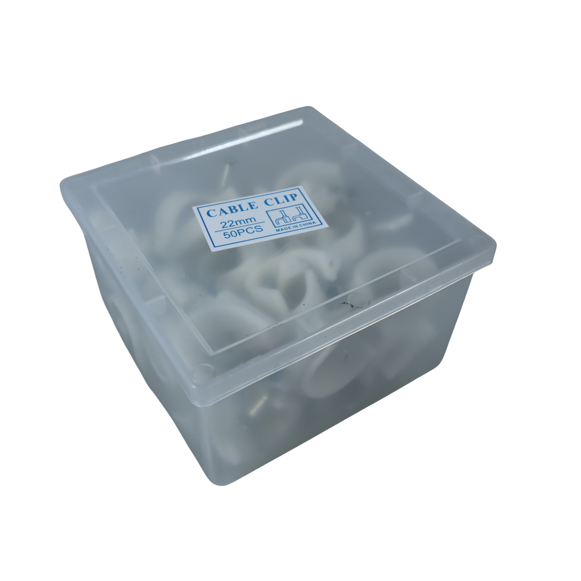 Gambar produk YUEQING Klip Kabel Cable Clip Round Wire Management with Box 22mm - YQ802