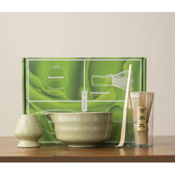 Gambar produk CZSAE Matcha Set Kit Chawan Chasen Stand Chashaku Ceramic 500ml 4 PCS - CZ3