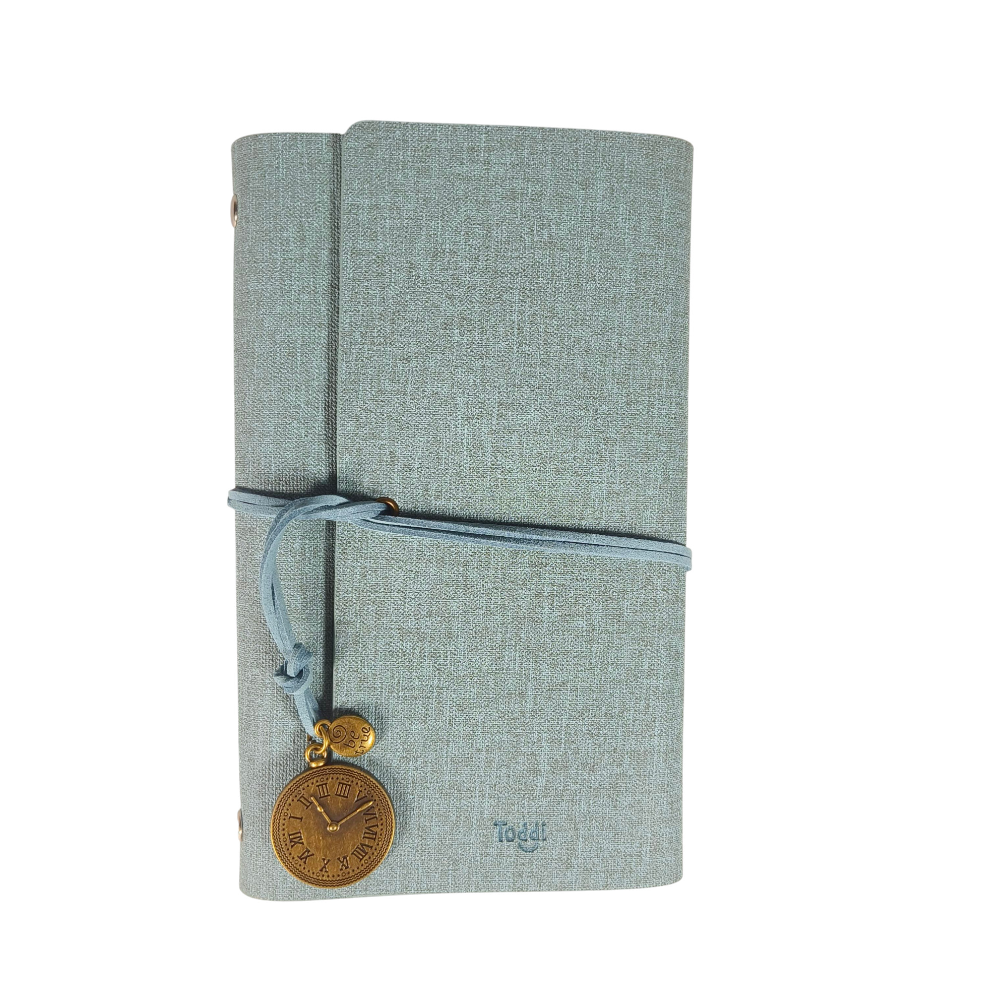 Gambar produk Toddi Buku Jurnal Binder Leather Notebook A6 160 Page Grid Blank Line - T860