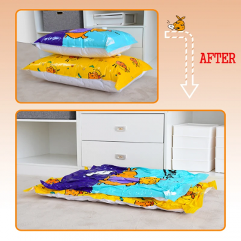 Gambar produk BOXI Kantong Plastik Vakum Pakaian Vacuum Bag 8 PCS Electric Pump - BX157