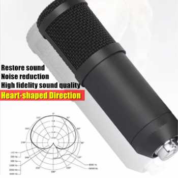 Gambar produk TECHBLAZE Mikrofon Kondenser Type C Condenser Microphone with Holder - BM800
