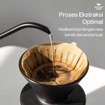 Gambar produk One Two Cups Kertas Saringan Kopi Filter Paper V60 1-2 Cups 100 PCS - V40