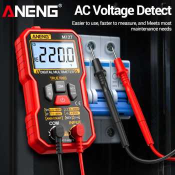 Gambar produk ANENG Digital Multimeter Voltage Tester AC/DC NCV Flash 4000 Counts - M127