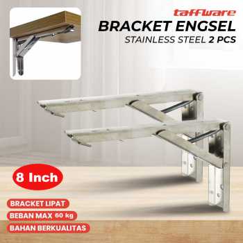 Taffware Bracket Engsel Stainless Steel 65kg 8 Inch 2 PCS - XIDA-JM004