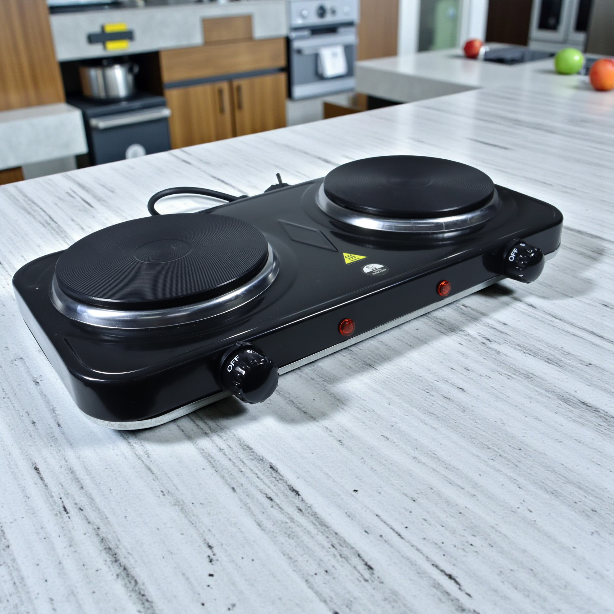 Gambar produk Taffware Kompor Listrik 2 Tungku Portable Hot Plate 2000W - WY-04B