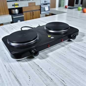 Gambar produk Taffware Kompor Listrik 2 Tungku Portable Hot Plate 2000W - WY-04B