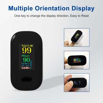 Gambar produk RESOXY Fingertip Pulse Oximeter Alat Ukur Saturasi Oksigen Darah TFT - YK-80A