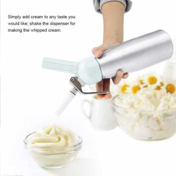 Gambar produk Januel Dispenser Whipped Cream Whipper Dekorasi Kue Aluminium 500ml - Jn14