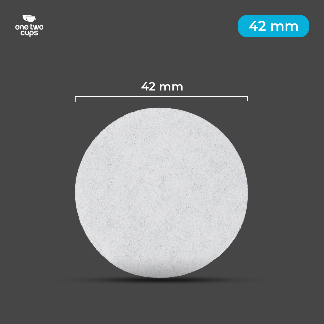 Gambar produk One Two Cups Kertas Saringan Kopi Coffee Filter Paper Moka Pot 100 PCS 42mm - OJ-1