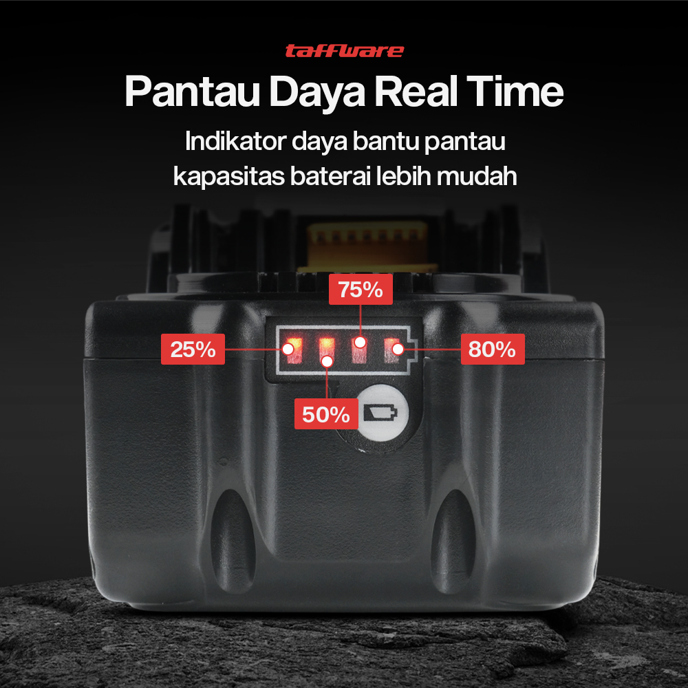 Gambar produk Taffware Baterai Makita LXT 5C BL1850 18V Li-Ion Battery 4.0Ah