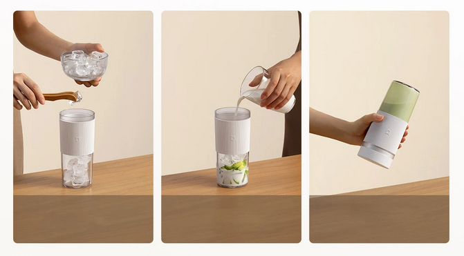 Gambar produk Mijia Blender Portable Buah Wireless Juicer 1300mAh 300ml 45W - MJZZB02PL