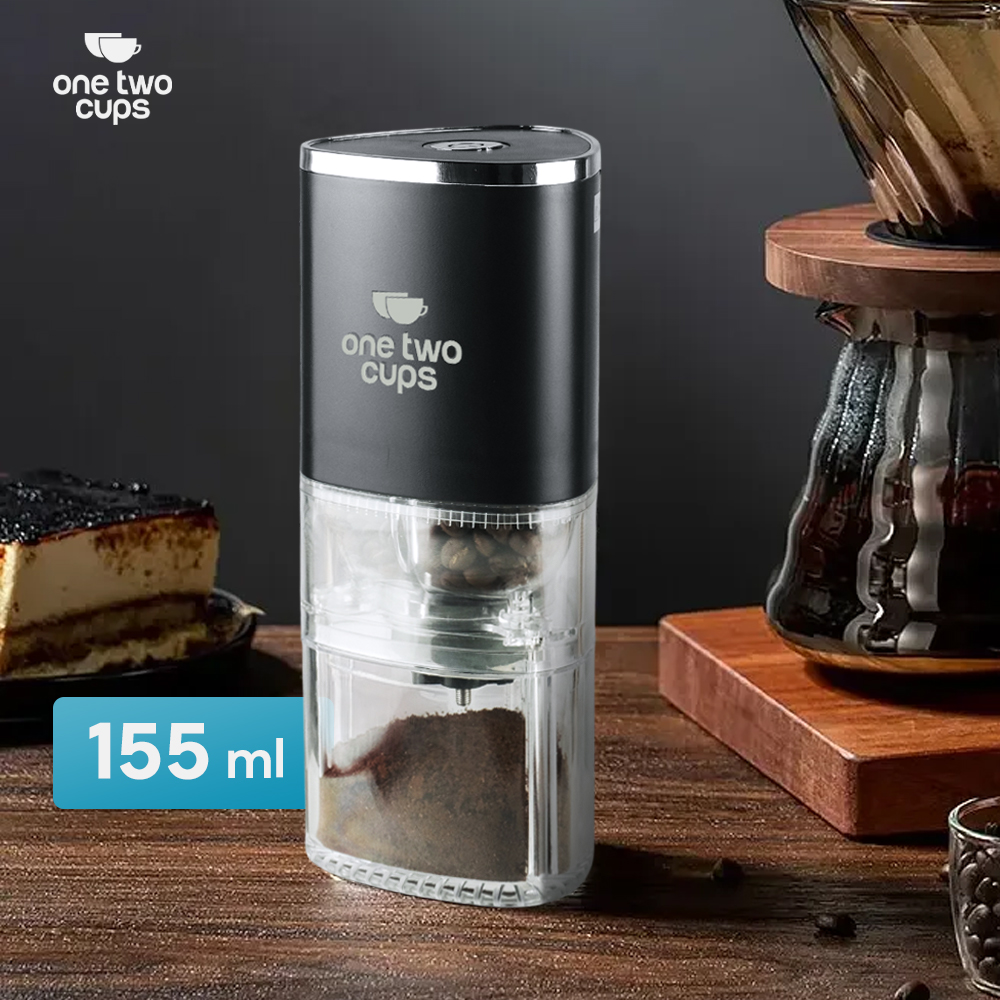 Gambar produk One Two Cups Penggiling Kopi Elektrik Coffee Grinder Adjustable 155ml - ZT-003