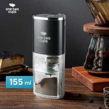 One Two Cups Penggiling Kopi Elektrik Coffee Grinder Adjustable 155ml - ZT-003