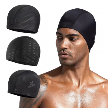 TaffSPORT Topi Renang Dewasa Penutup Kepala Polyester Swim Cap - TS283