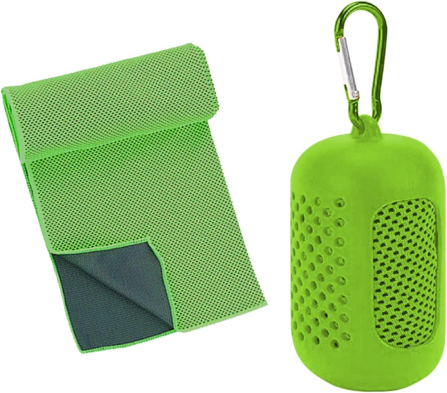 Gambar produk ASOLID Handuk Microfiber Quick Dry Cooling Ice Towel Silicon Case Sedang - AS13
