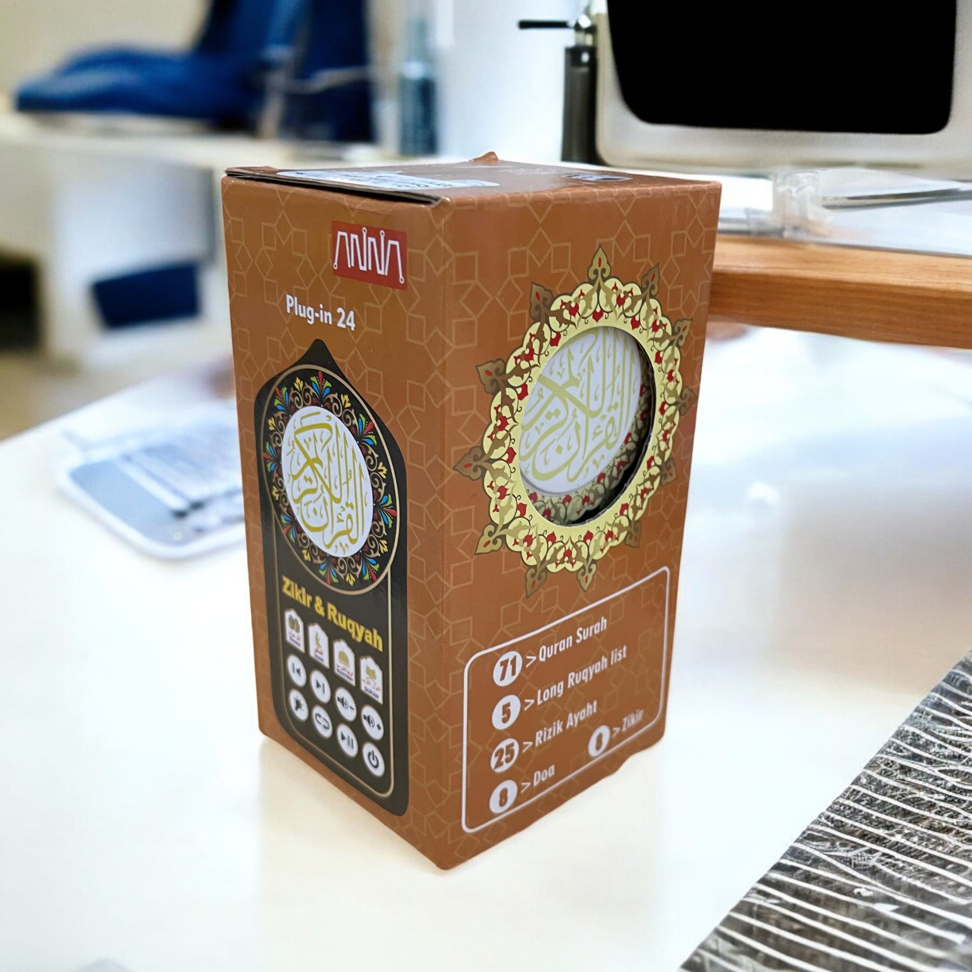 Gambar produk ZHE Speaker Zikir Murottal Al-Quran Portable with LED - ZK60 Pro