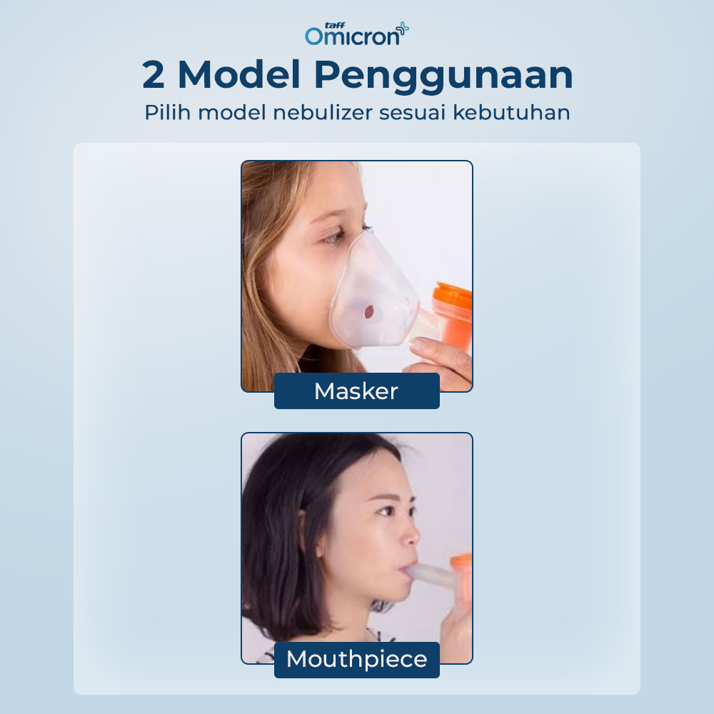 Gambar produk TaffOmicron Alat Terapi Pernapasan Compressor Nebulizer Inhaler - JSL-W310