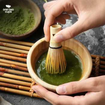 Gambar produk One Two Cups Chasen Bamboo Matcha Whisk Pengaduk Teh Jepang 72 Tangkai - 7276