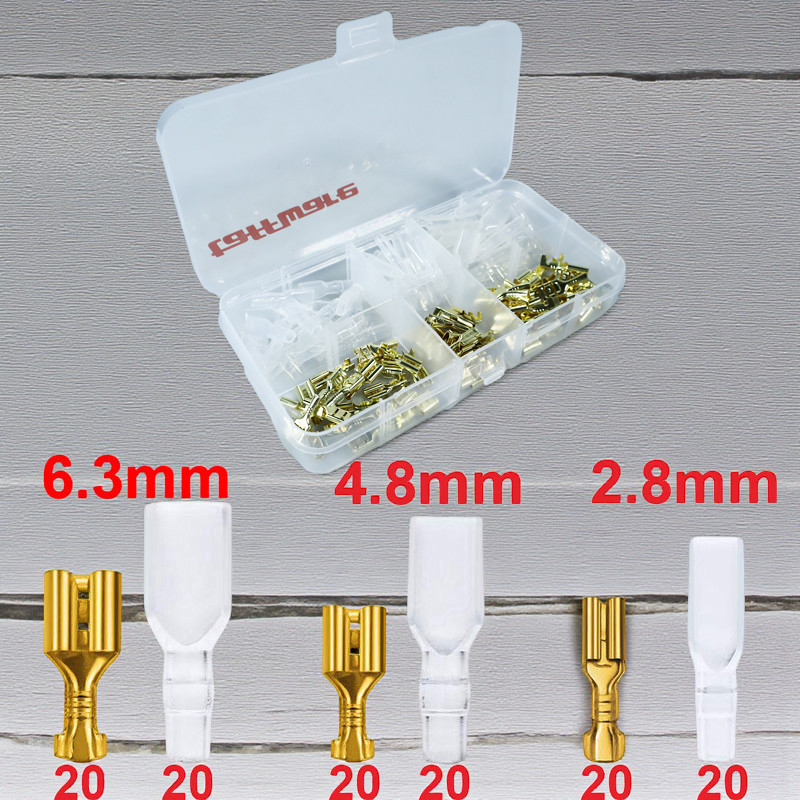 Gambar produk Taffware Terminal Wire Crimp Connector Spade Kit 120 PCS - SC7