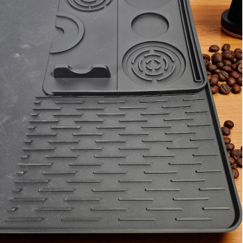 DRT Wadah Alas Kopi Tamper Coffee Maker Mat Silicone Tray 2in1 - D-21 Gambar produk DRT Wadah Alas Kopi Tamper Coffee Maker Mat Silicone Tray 2in1 - D-21
