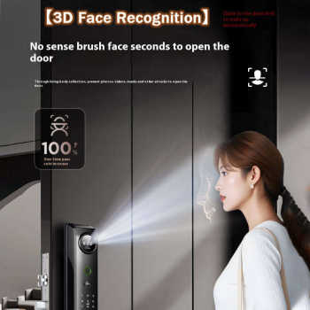 Gambar produk Joneytech Smart Door Lock Fingerprint Face Recognition Password TUYA - CS8/SX01