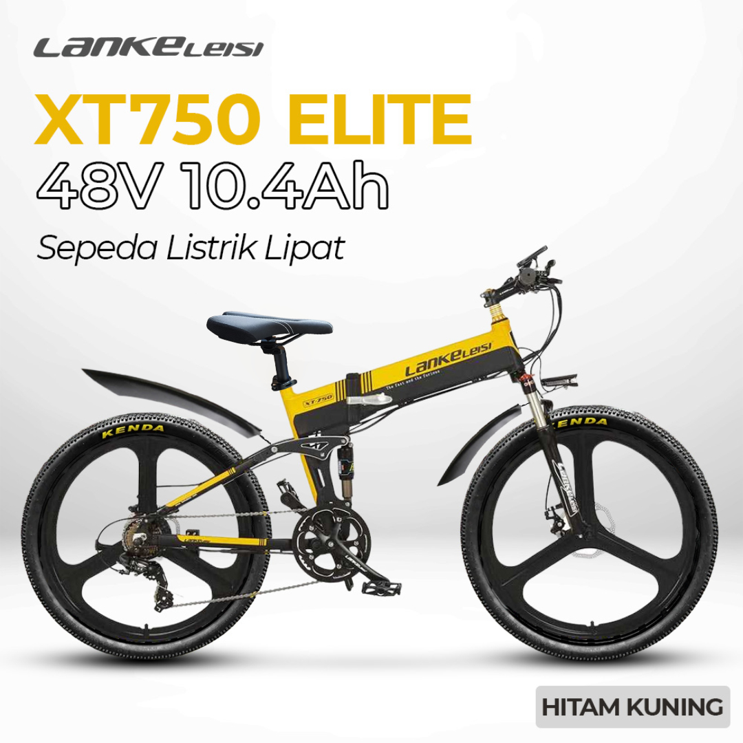 Gambar produk Lankeleisi Sepeda Listrik Lipat Folding Bike Elite Version 48V 10.4Ah - XT750
