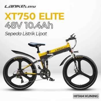 Lankeleisi Sepeda Listrik Lipat Folding Bike Elite Version 48V 10.4Ah - XT750