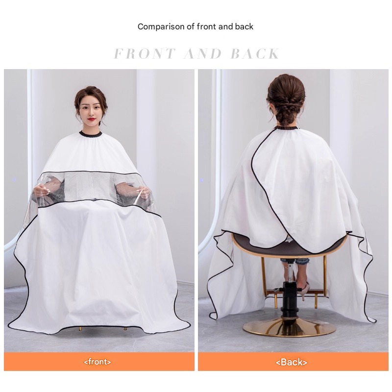 Gambar produk KAPHA Jubah Apron Potong Rambut Transparan Anti Static 1.8x1.4M - K096