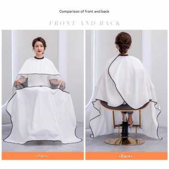 Gambar produk KAPHA Jubah Apron Potong Rambut Transparan Anti Static 1.8x1.4M - K096