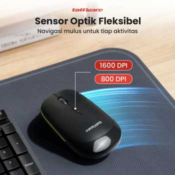 Gambar produk Taffware Mouse Wireless Optical 2.4GHz Slim Ergonomic 1600DPI - Y810