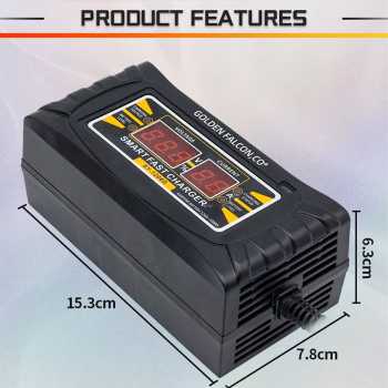 Gambar produk SUNCHONGLIC Charger Aki Mobil Motor Intelligent Battery Charger 12V 6A - 1206D