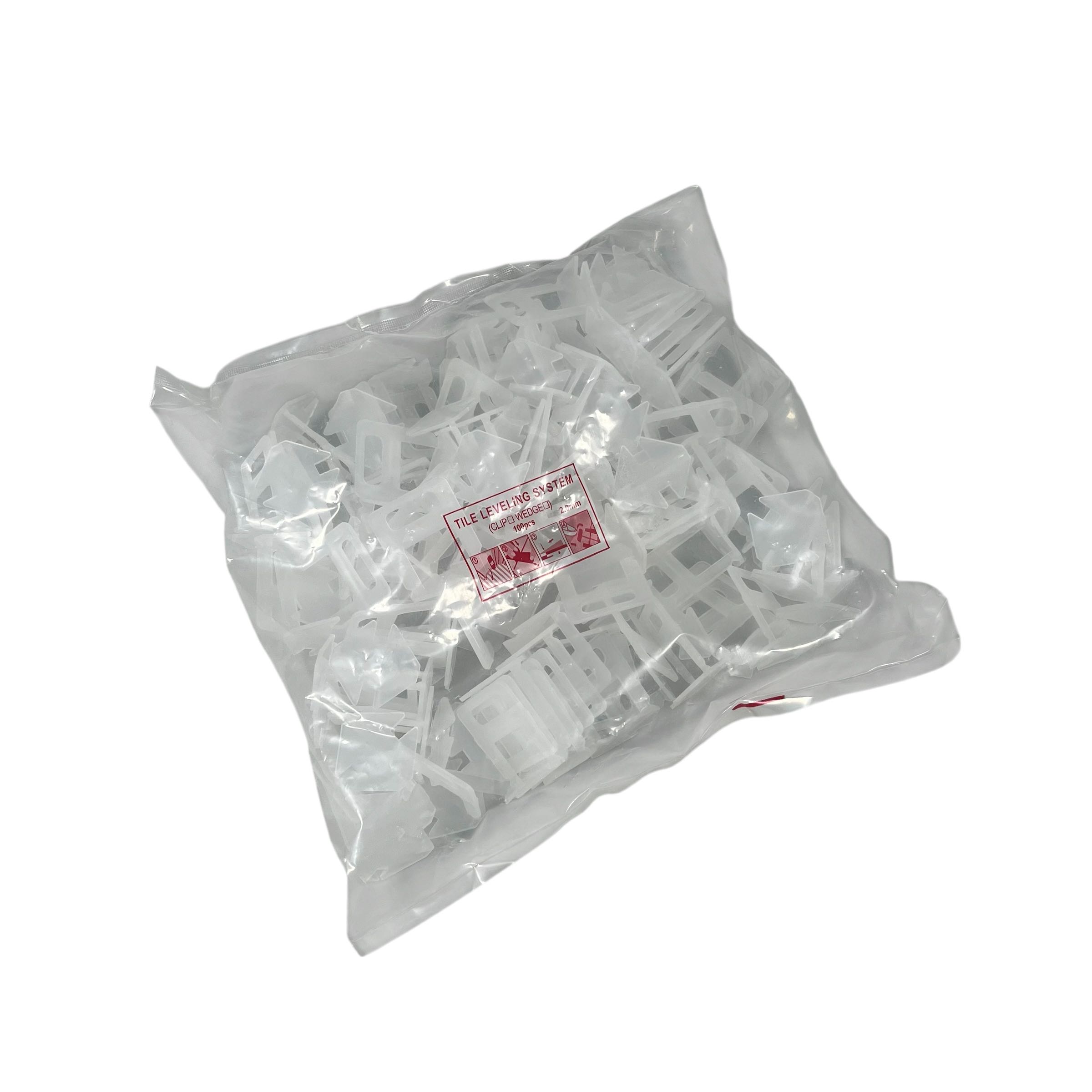 Gambar produk YUEQING Alat Perata Pasang Keramik Tile Leveling Spacer Clip 100 PCS 2.0mm - Y0170