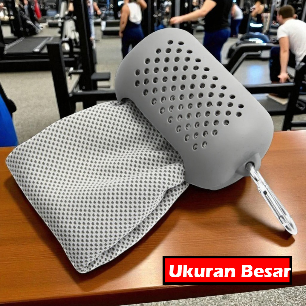 Gambar produk ASOLID Handuk Microfiber Quick Dry Cooling Ice Towel Silicon Case Besar - AS13