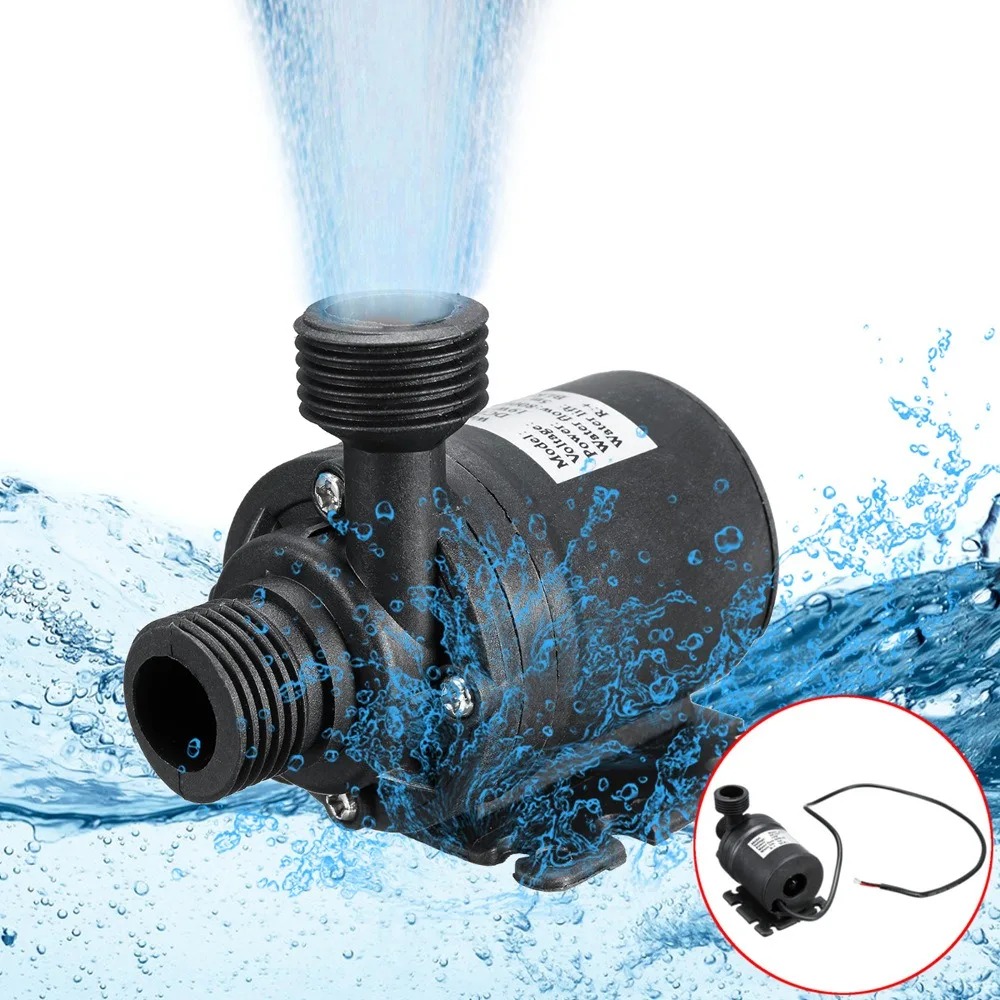 Gambar produk OBORA Pompa Air Aquarium Ikan Submersible Pump 4 Inch 24V - ZYW680