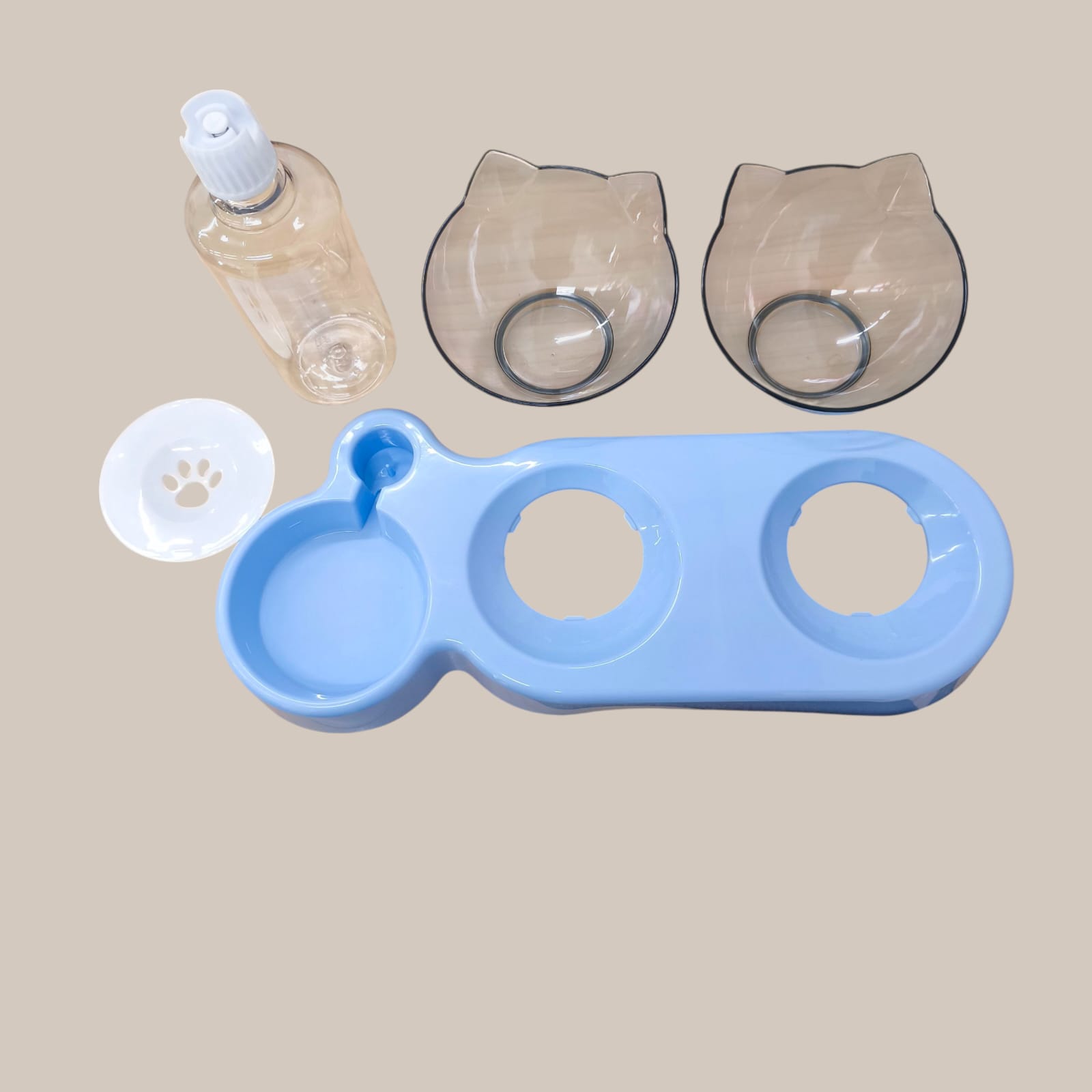 Gambar produk LINQOR Tempat Makan Minum Hewan Pet Feeders Elevated Feeding Drinking - L4