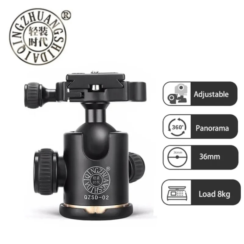 Gambar produk QZSD Ball Head Tripod Kamera DSLR 360 Swivel 1/4 Inch - Q02