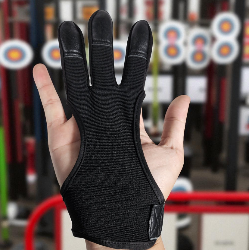 Gambar produk JSHZ Sarung Tangan Olahraga Panahan Archery Glove 3 Fingers L - JS9A