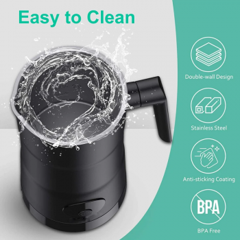 Gambar produk DUTRIE Automatic Electric Milk Frother Stainless Steel 4in1 350ml 400W - MF02
