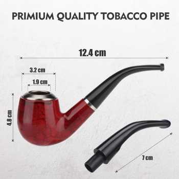 Gambar produk Boxin Pipa Rokok Motif Kayu Smoking Tobacco Pipes - ZF808