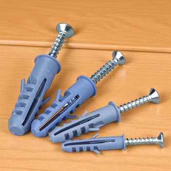 Gambar produk Taffware Expansion Screw Pipe Nylon Wall Anchors Packed Tube with Nail M10