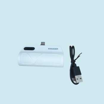 Gambar produk ESSAGER Power Bank Kapsul Mini 2in1 Type C Lightning PD 20W 5000mAh - QH-185