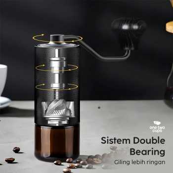Gambar produk One Two Cups Alat Penggiling Kopi Manual Coffee Grinder Adjustable - KF-15