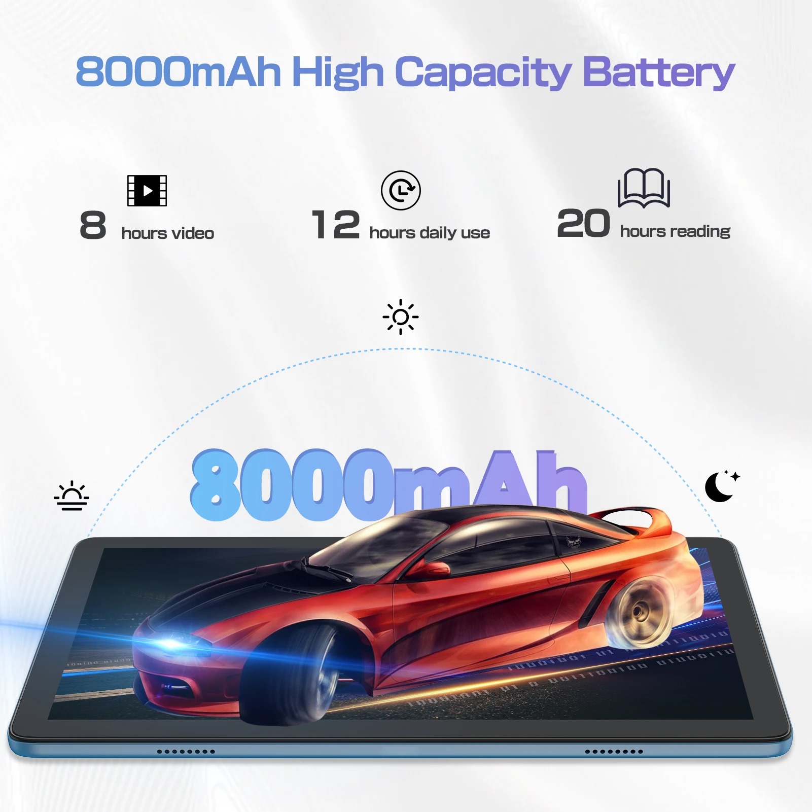 Gambar produk PRITOM Tablet Android 14 10.1 Inch IPS WiFi 4G A523 Octa Core 8000mAh - P30