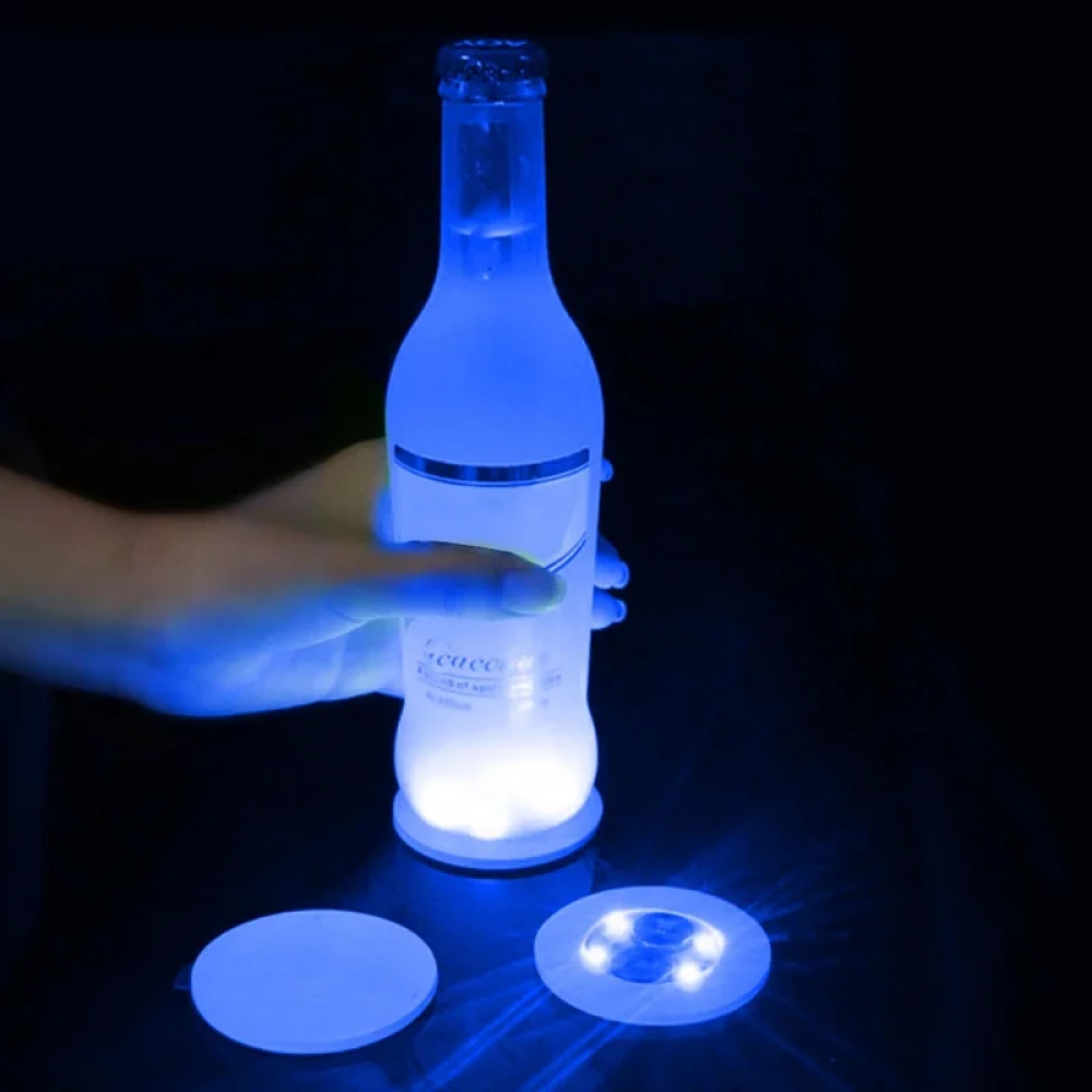 Gambar produk Loguide Lampu Alas Botol Wine Bottle Stickers LED Coaster Light - LG230