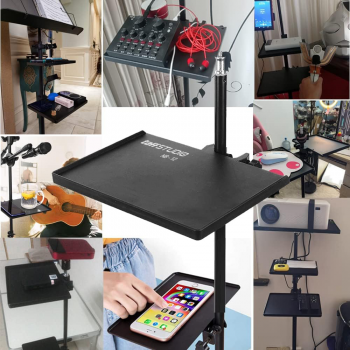 Gambar produk TaffSTUDIO Microphone Stand Holder Clip On Tray for Mic Stand Utility 16.5x23cm - NB-12