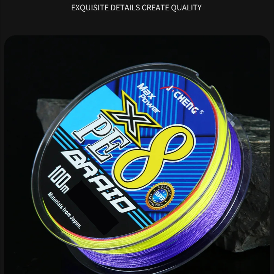 Gambar produk J-Cheng Senar Pancing PE 8 Braided Strand Fishing Line 100M 0.8 - JC583