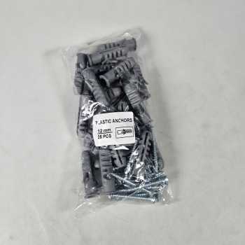 Gambar produk Taffware Expansion Screw Fischer Pipe Nylon Wall Anchor Tube with Nail M12