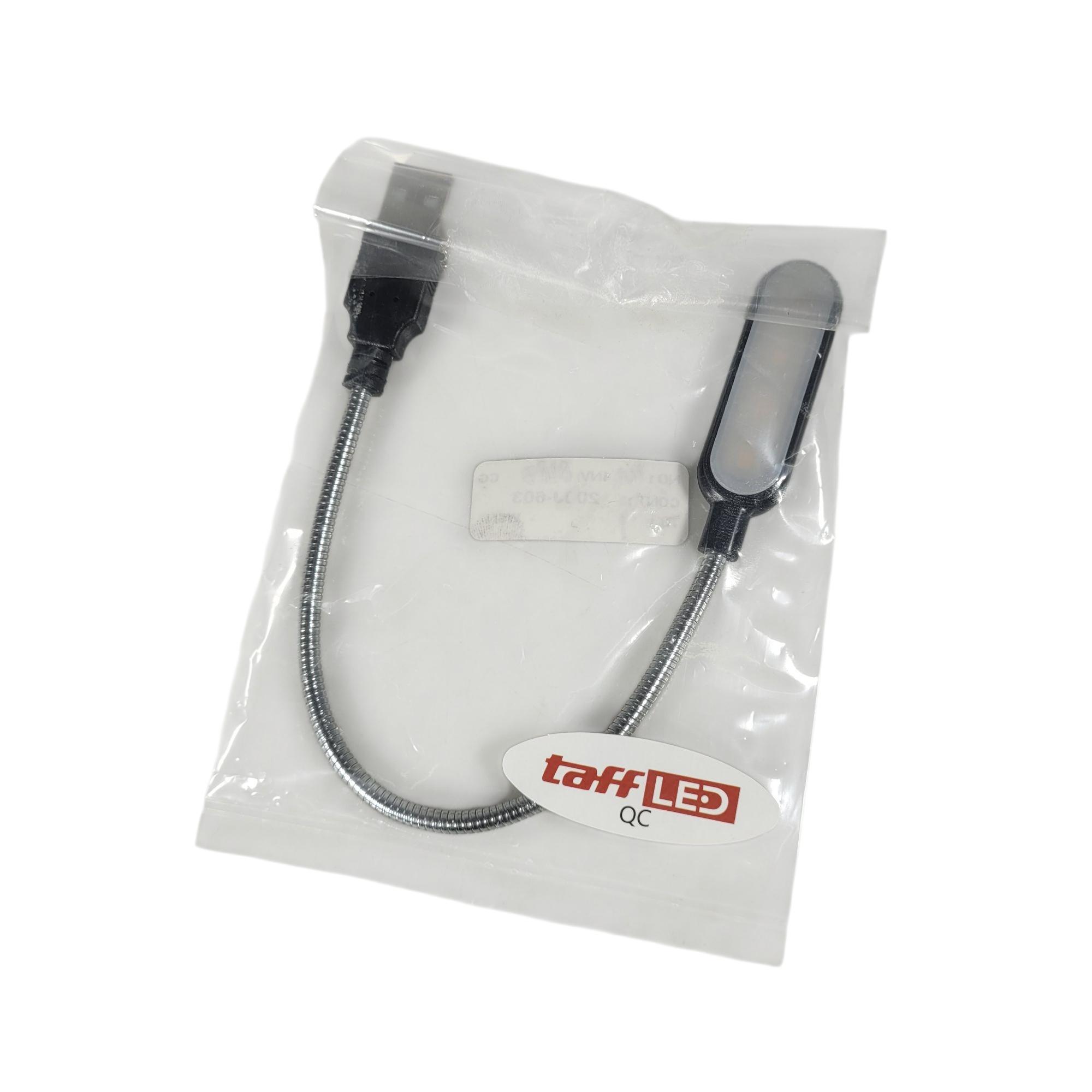 Gambar produk TaffLED Lampu Baca Mini LED Reading Lamp Flexible USB Plug 5V 1W Warm White - FM105